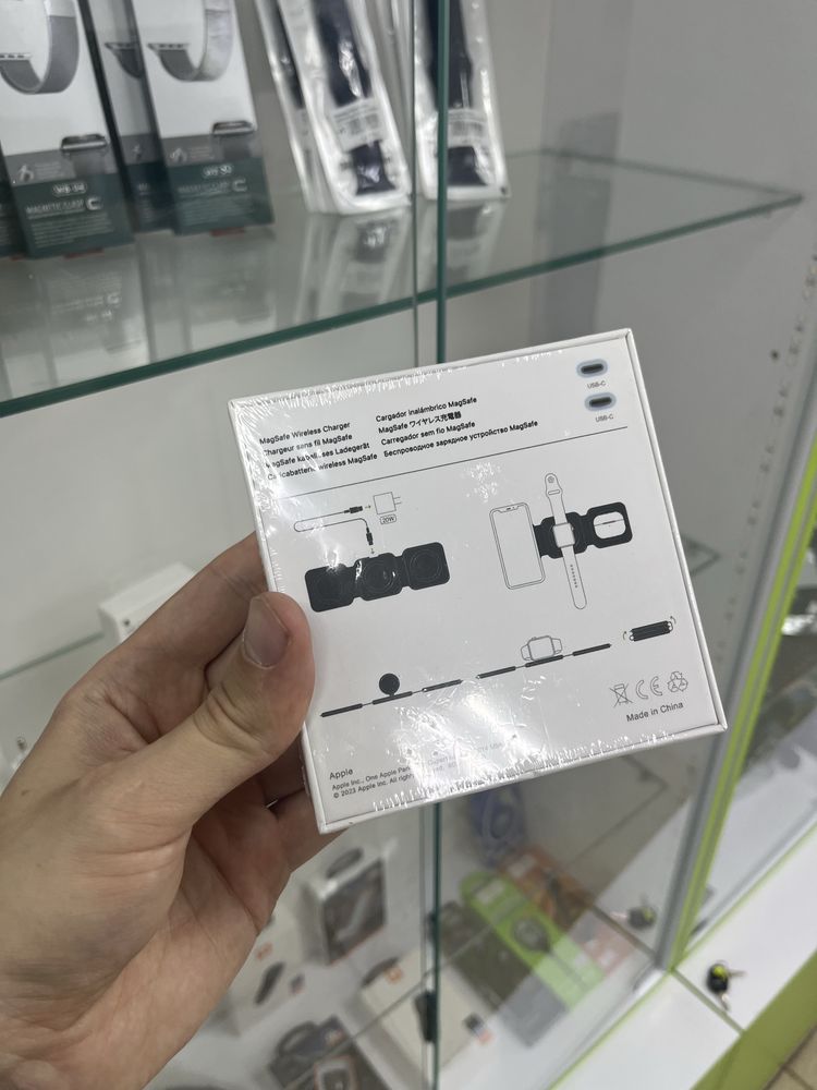 БЗУ Magsafe 3в1 станція зарядна Transformer iPhone Watch Airpods