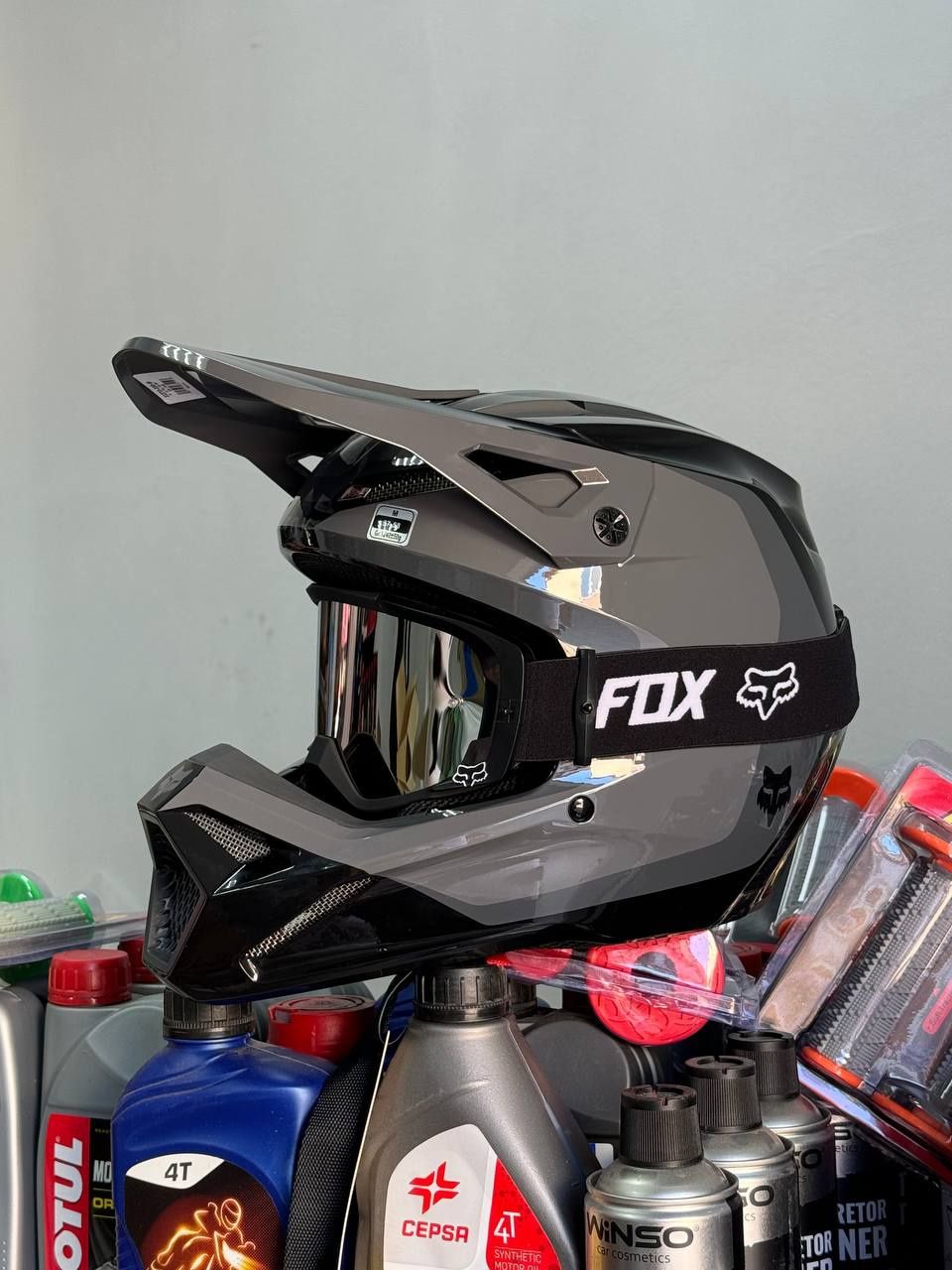 Шлем Fox V1 Nitro, мотошлем Фокс, шлем ендуро, шолом кросовий фокс