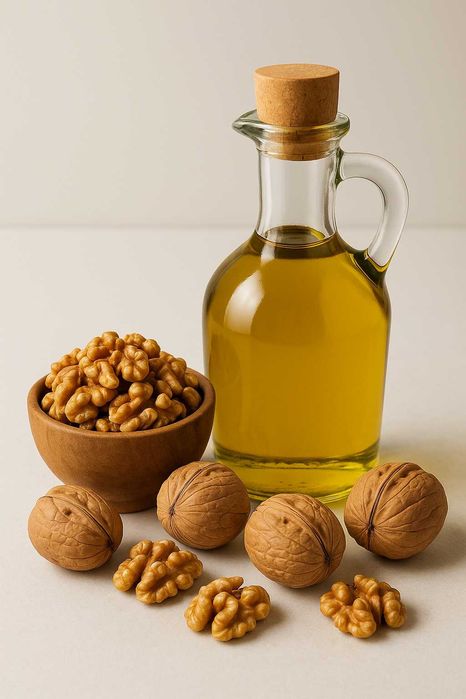 Vendo azeite a 8$ o litro, vendo nozes 5$ o kg