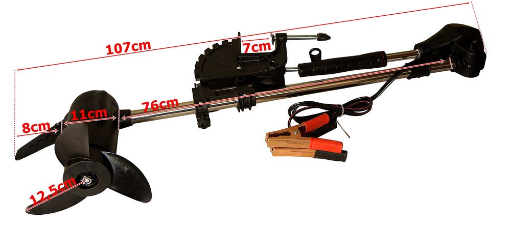 Bezszczotkowy elektryczny silnik zaburtowy 12V/24V P250n do łodzi