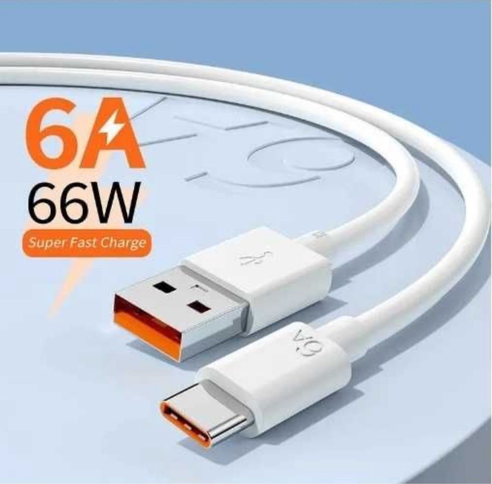 Kabel USB-C do Ładowania HUAWEI supercharge 6A 66W