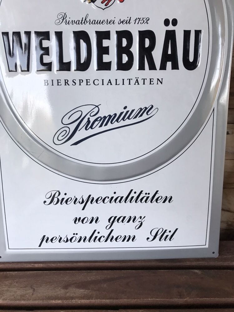 Prezent Tablica reklamowa WELDEBRAU blacha, do pubu, altany itp