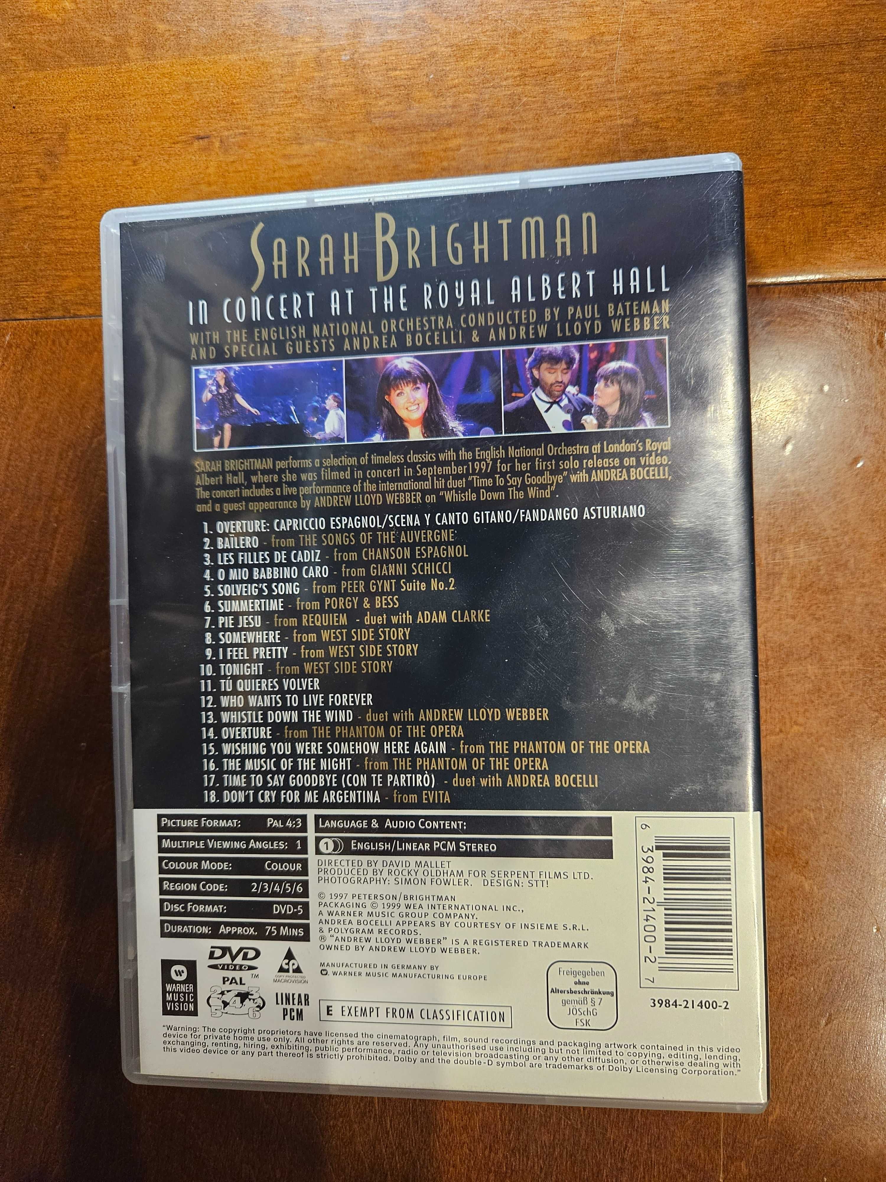 DVD Sarah Brightman - In Concert Royal Albert Hall