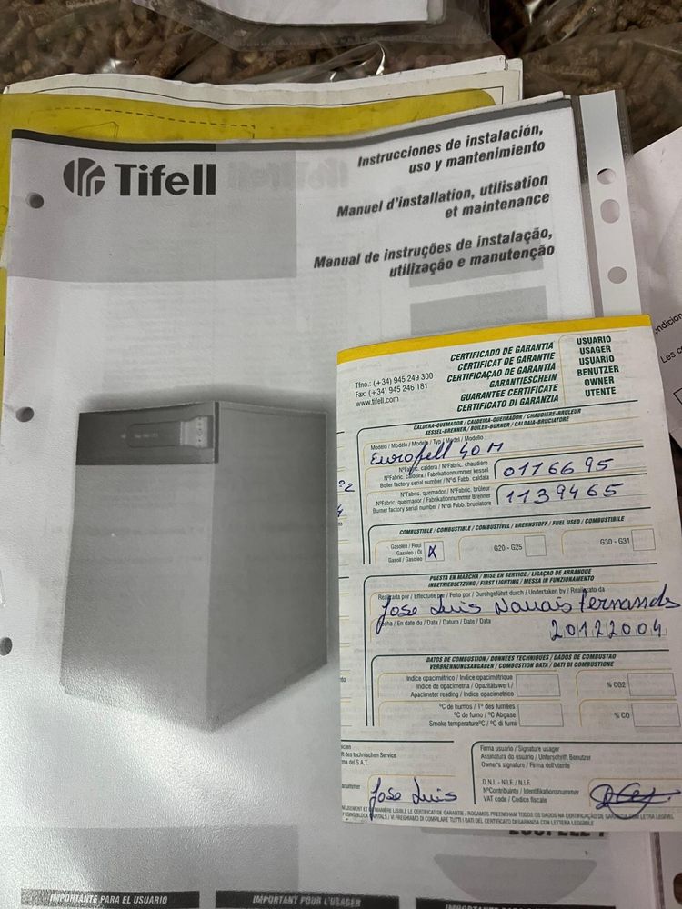 Maquina tifell de aquecimento
