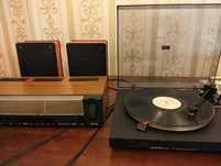 UNITRA zestaw gramofon, amplituner, kolumny