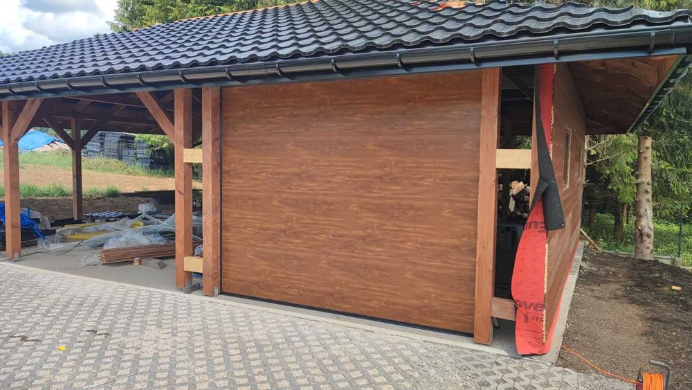 Brama garażowa złoty dąb 3000x2250