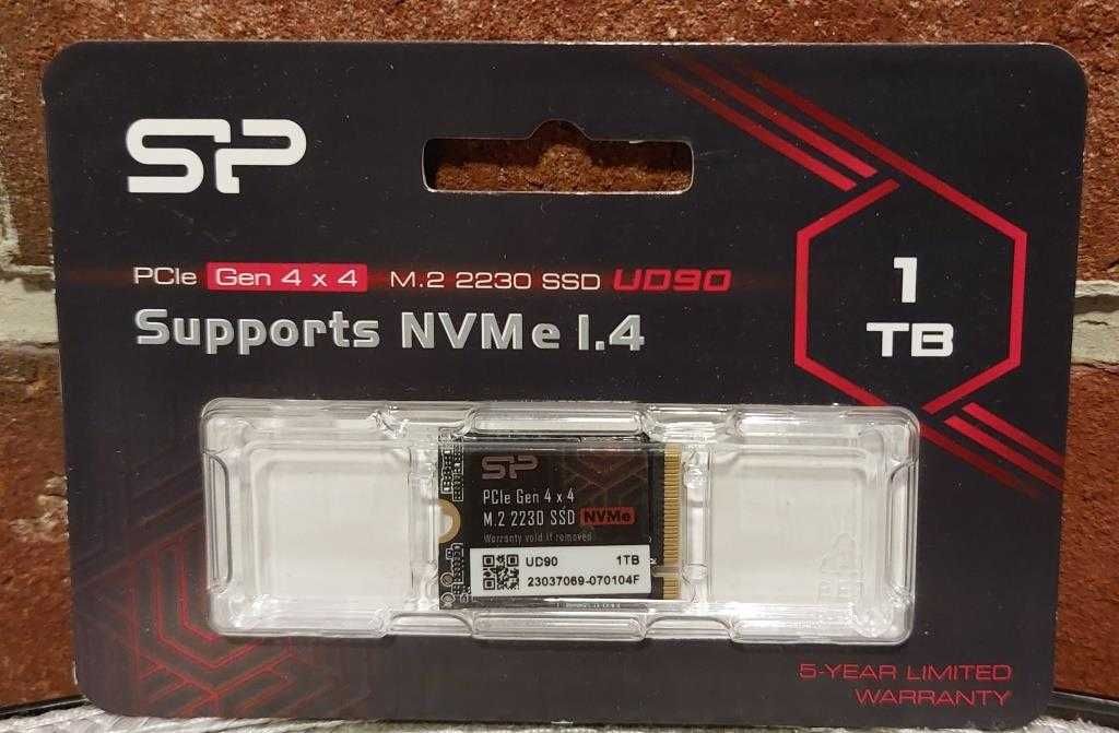 Dysk SSD Silicon Power UD90 1TB M.2 2230 PCIe Gen 4 x 4 NVMe