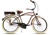 Rower ELEKTRYCZNY męski ebike miejski 26 / 28 beach Cruiser RoyalBi