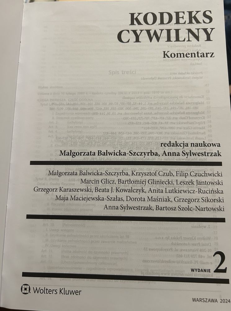 Kodeks cywilny komentarz wyd 2 Balwicka Sylwestrzak