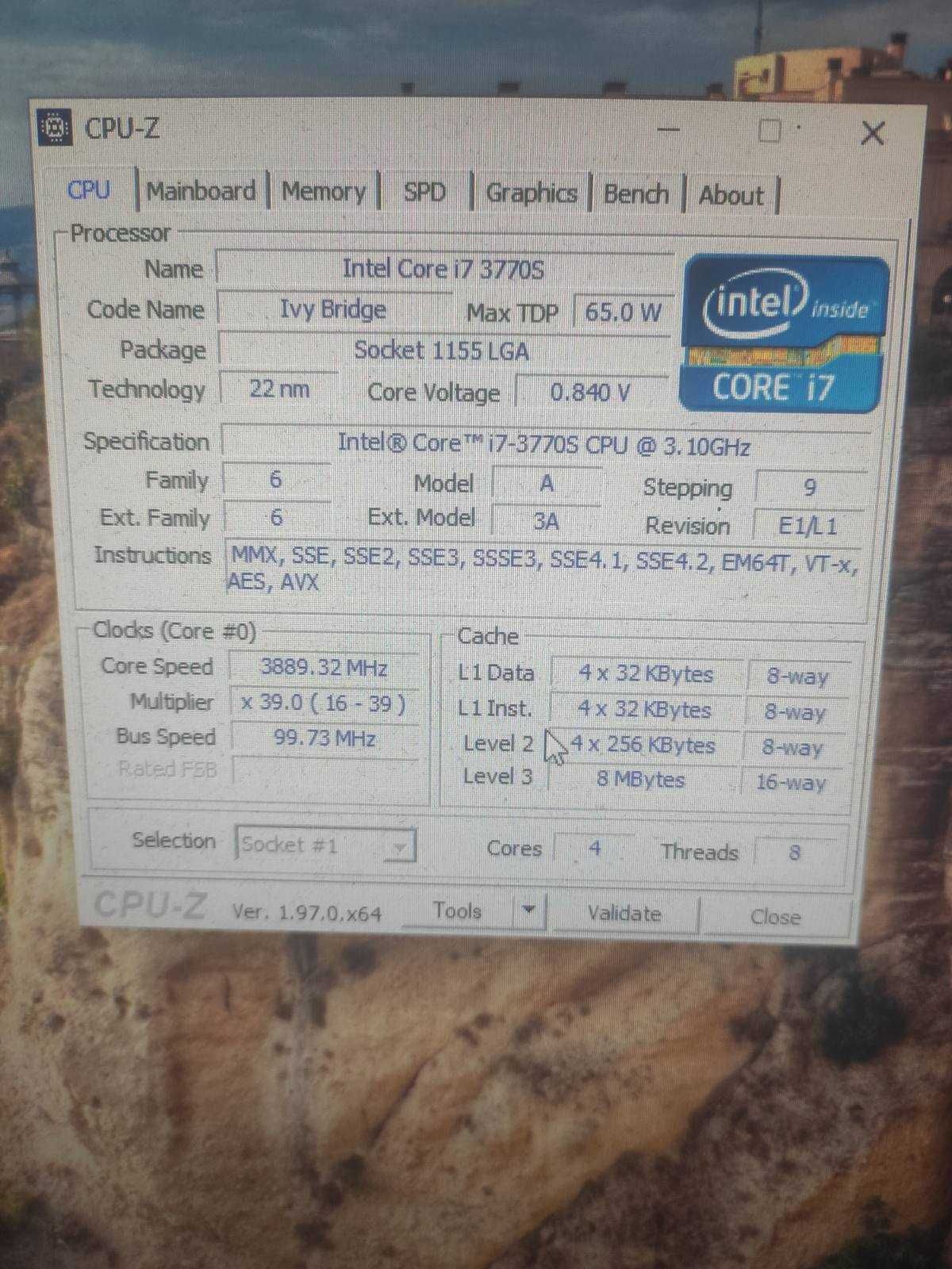 Процессор Intel Core i7-2600 ; Intel Core i7-3770S ; s1155
