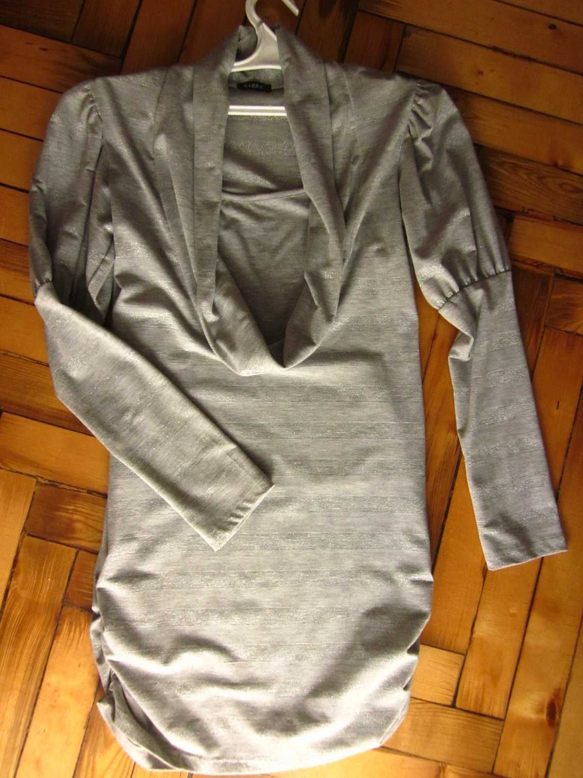Платье с люрексом трикотажное облегающее мини sabra турция 44-46