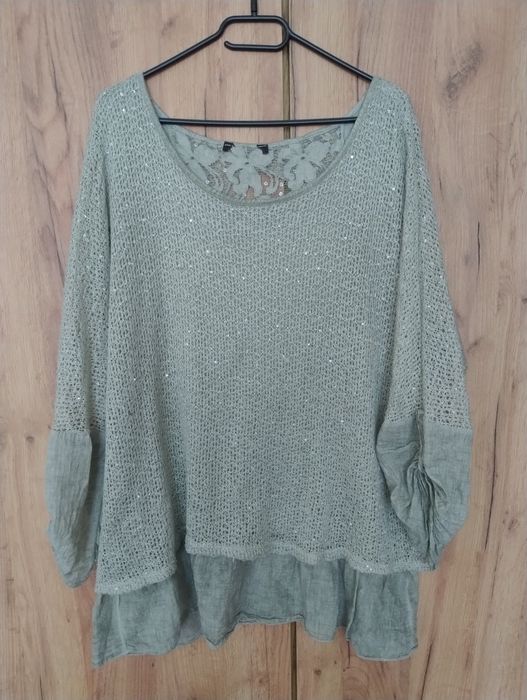 Sweter dzianinowy L made in Italy