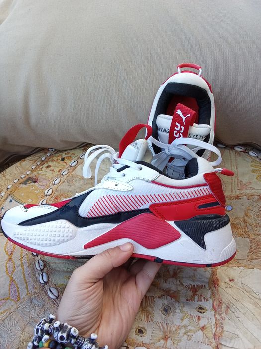 Ténis sapatilhas Puma Roxas basket desporto