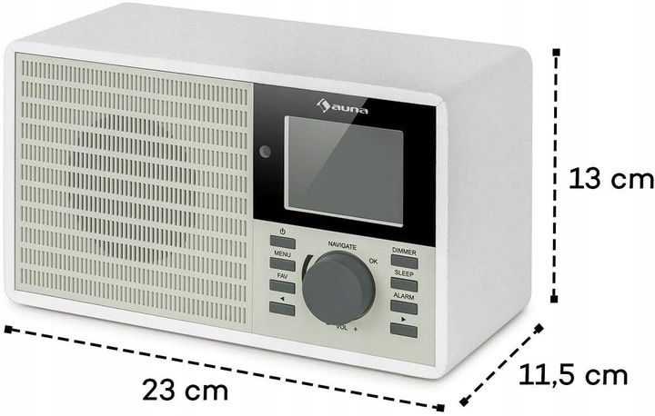 IR-160 SE, radio internetowe, WLAN, USB, 2,8-calowy wyświetlacz HCC, a