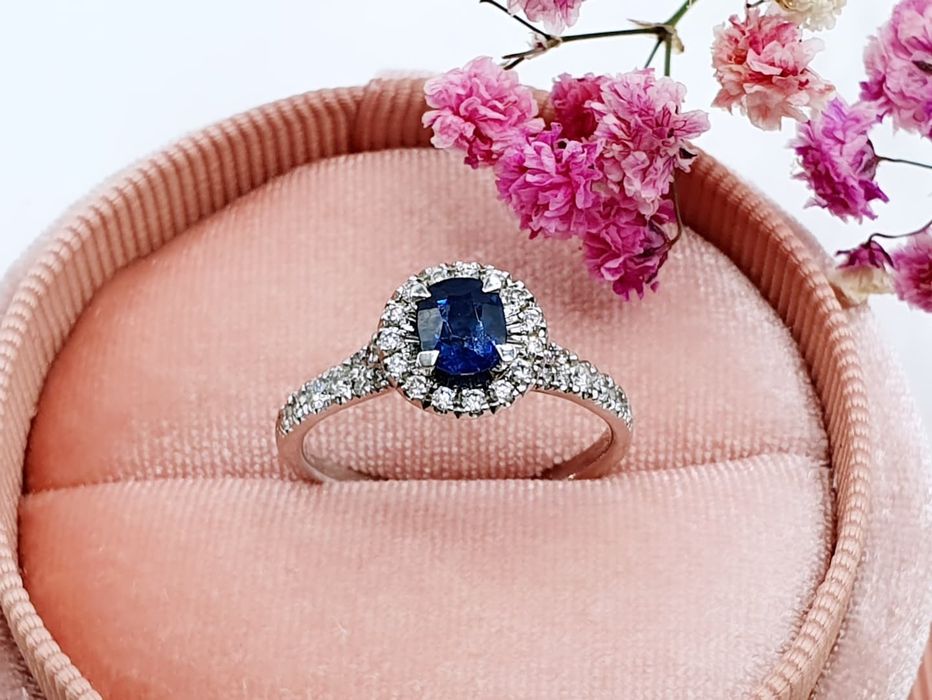 Złoty pierścionek z Diamentami 1113ws