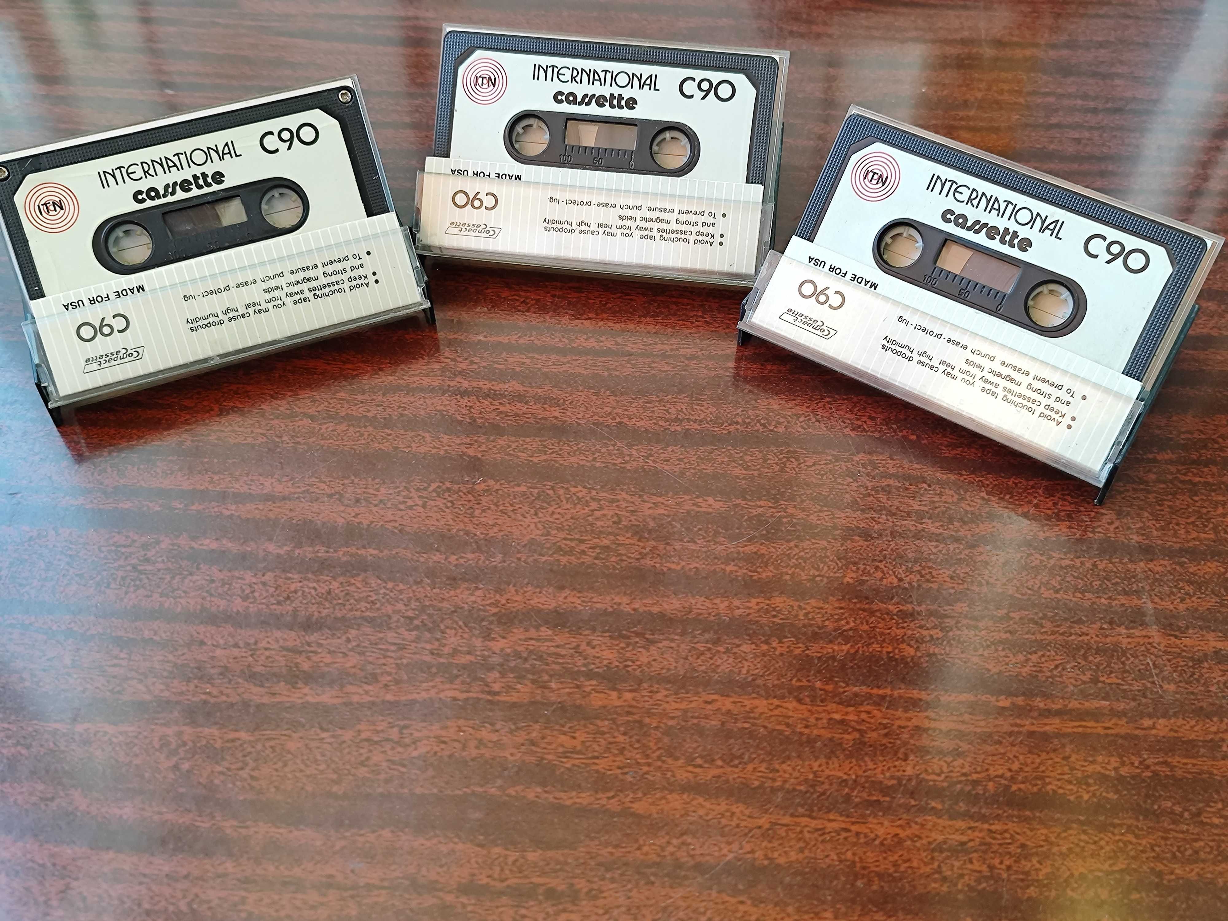 Аудиокассеты TDK D90,60, International C90, Memorex dBC60