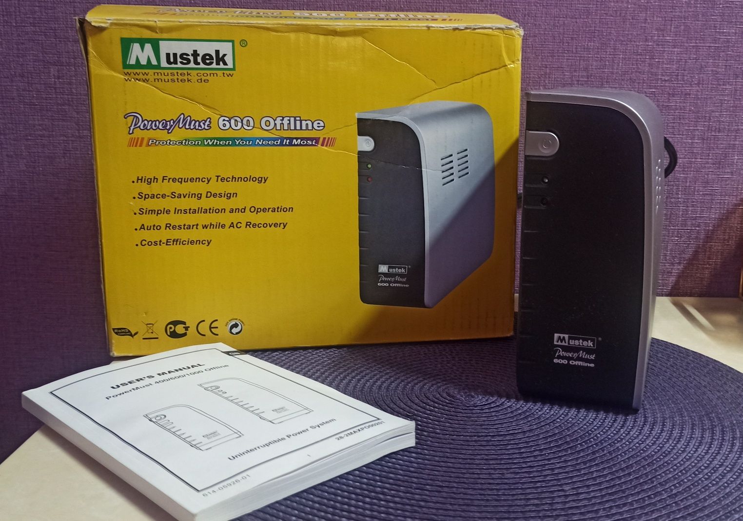 Джерело безперебійного живлення Mustek Power Must 600