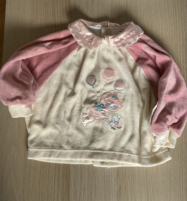 Ubranka dziecięce welurowe, nowe, r.68