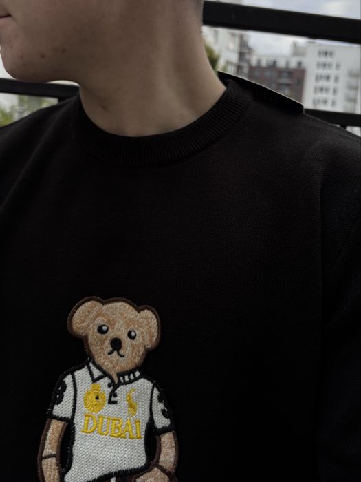 Свитер светр унісекс polo bear dubai by ralph lauren черный мужской