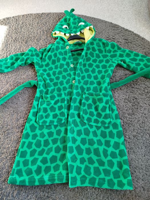 szlafrok dla dzieci żabka krokodyl zielony rozmiar 122-128Kapahl