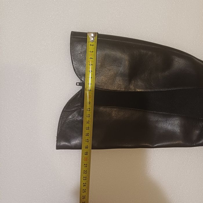 Buty, kozaki skórzane,  39 , szeroka łydka okazja