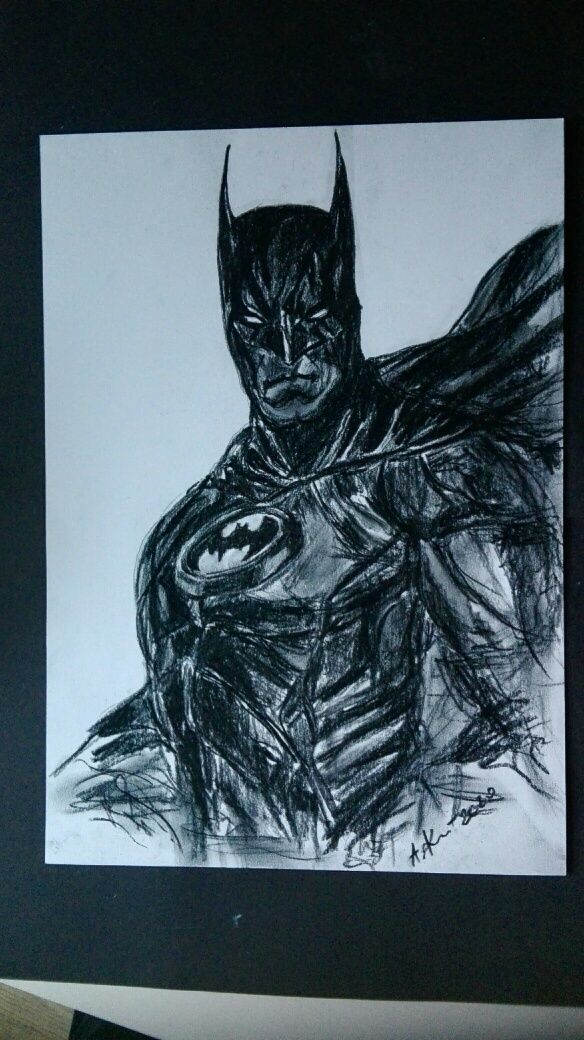Batman rysunek węgiel