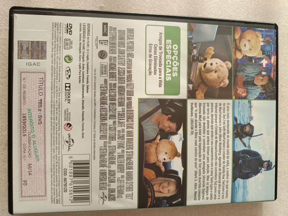 DVD Ted 2 ( tenho o 1 também)