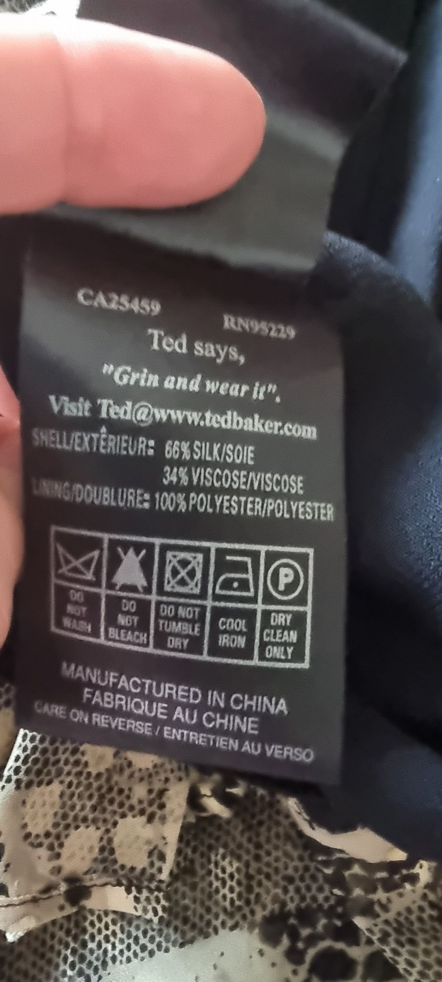 Jedwabna sukienka Ted Baker London, rozm. 3/ eu 38