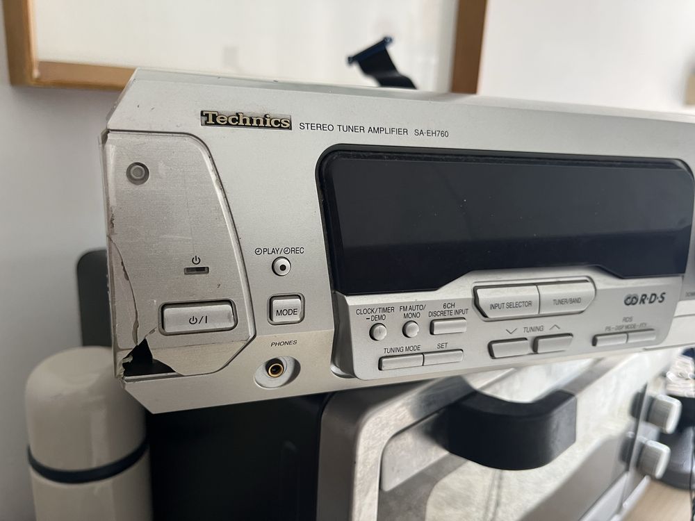 Aparelhagem Technics RS-EH760 5xCDs Cassete Radio Amplificador 4 Decks