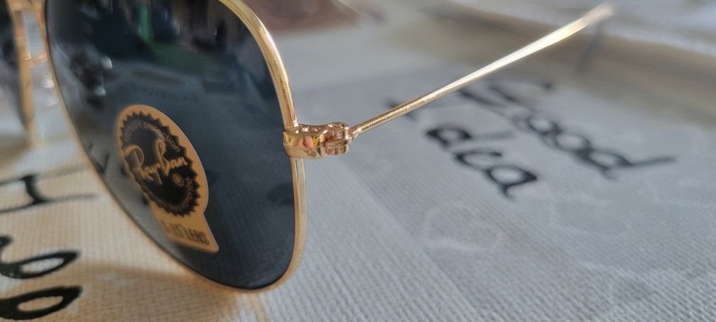 Óculos Ray Ban Aviator pretos