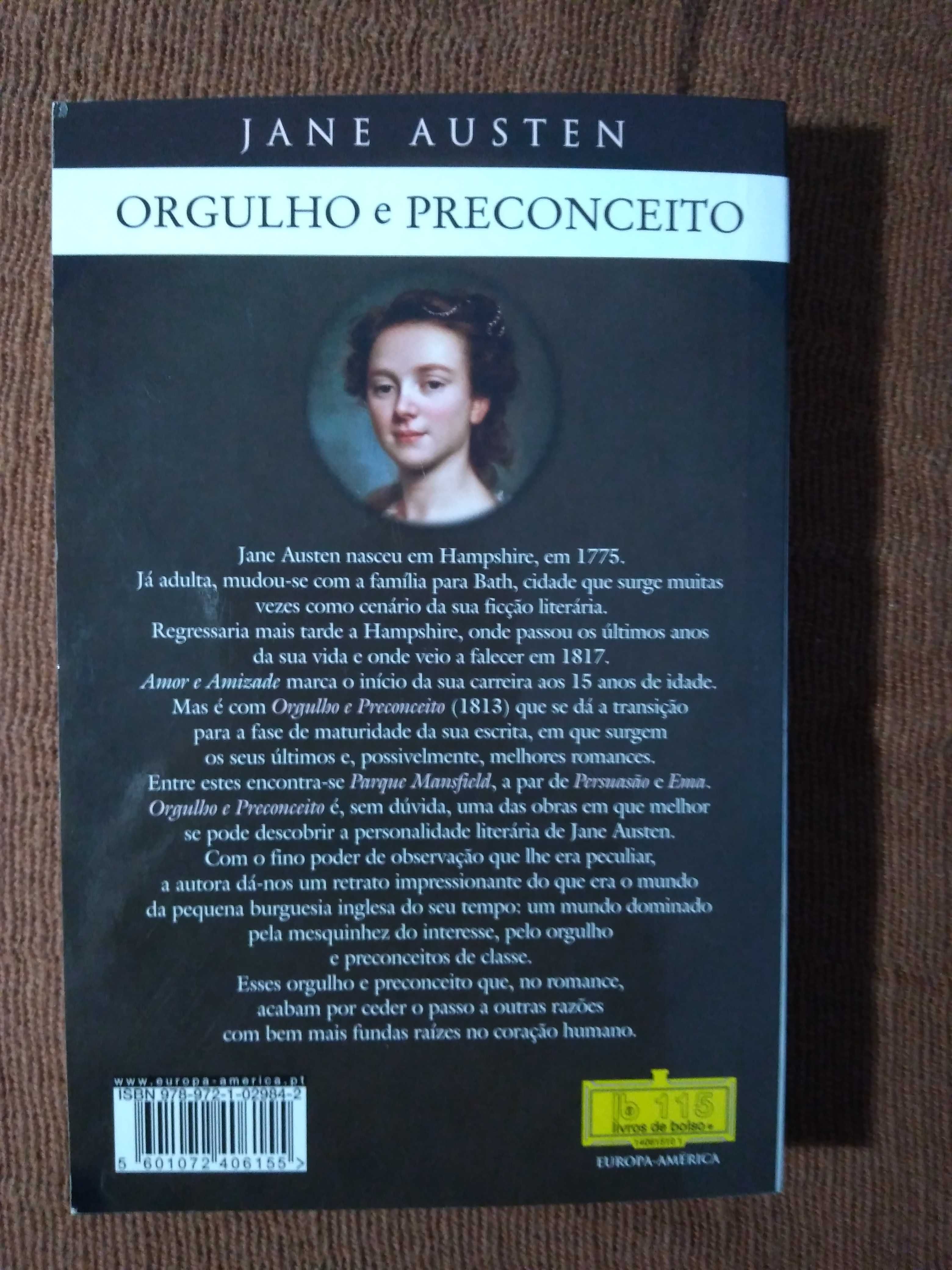 Orgulho e Preconceito, de Jane Austen