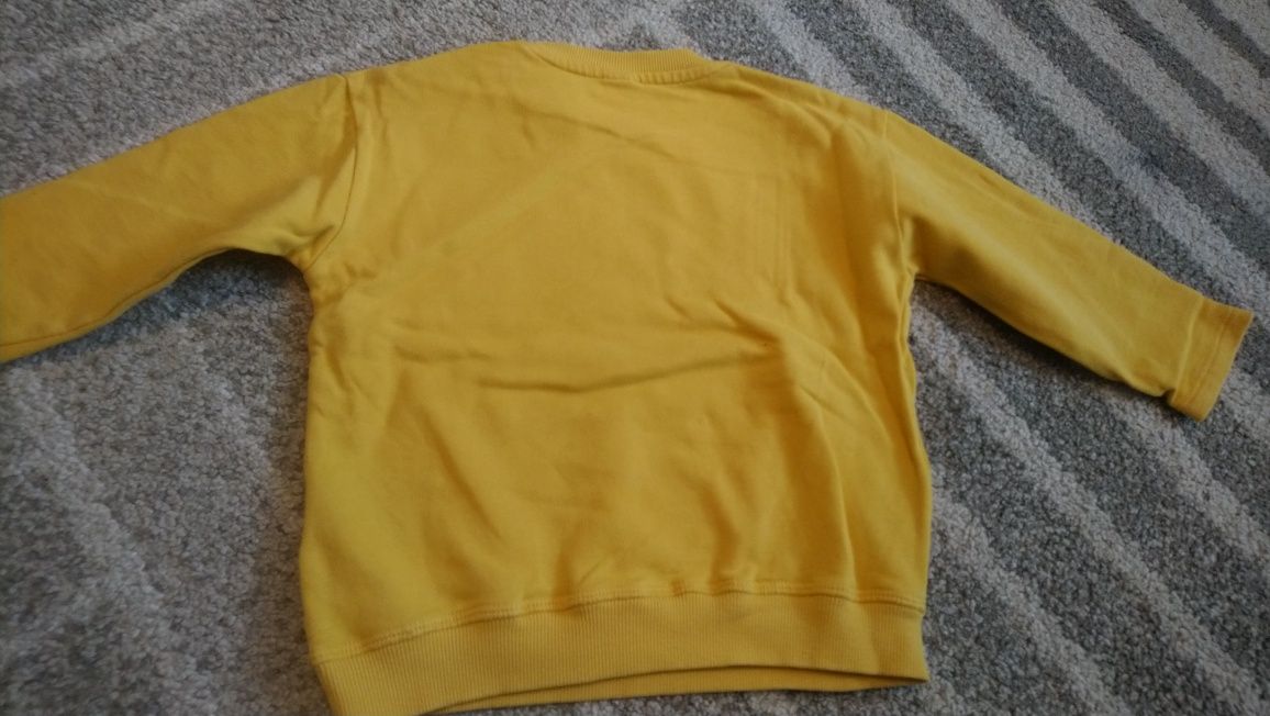 Bluzy H&M żółte wiosenne króliczki rozmiar 98