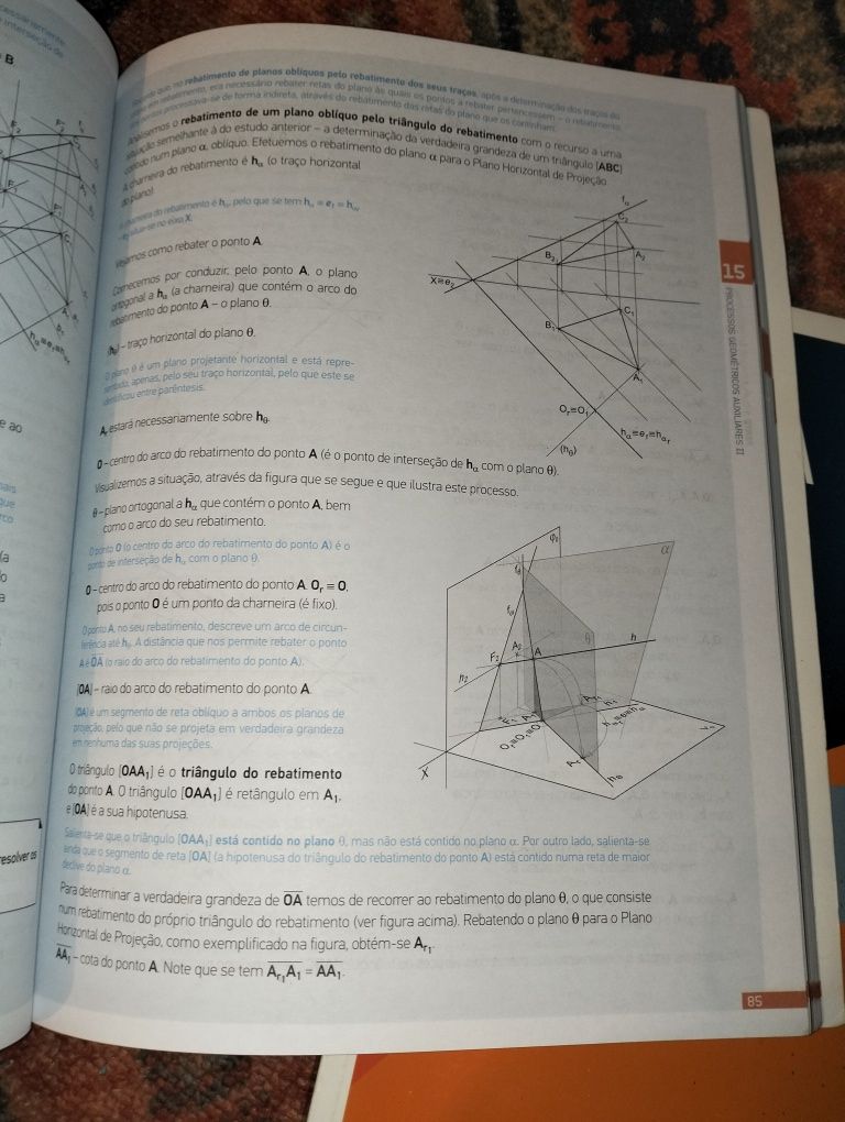 Manual De Geometria Descritiva 11° ano Vol.1 e 2 - Novos (vendo mais)