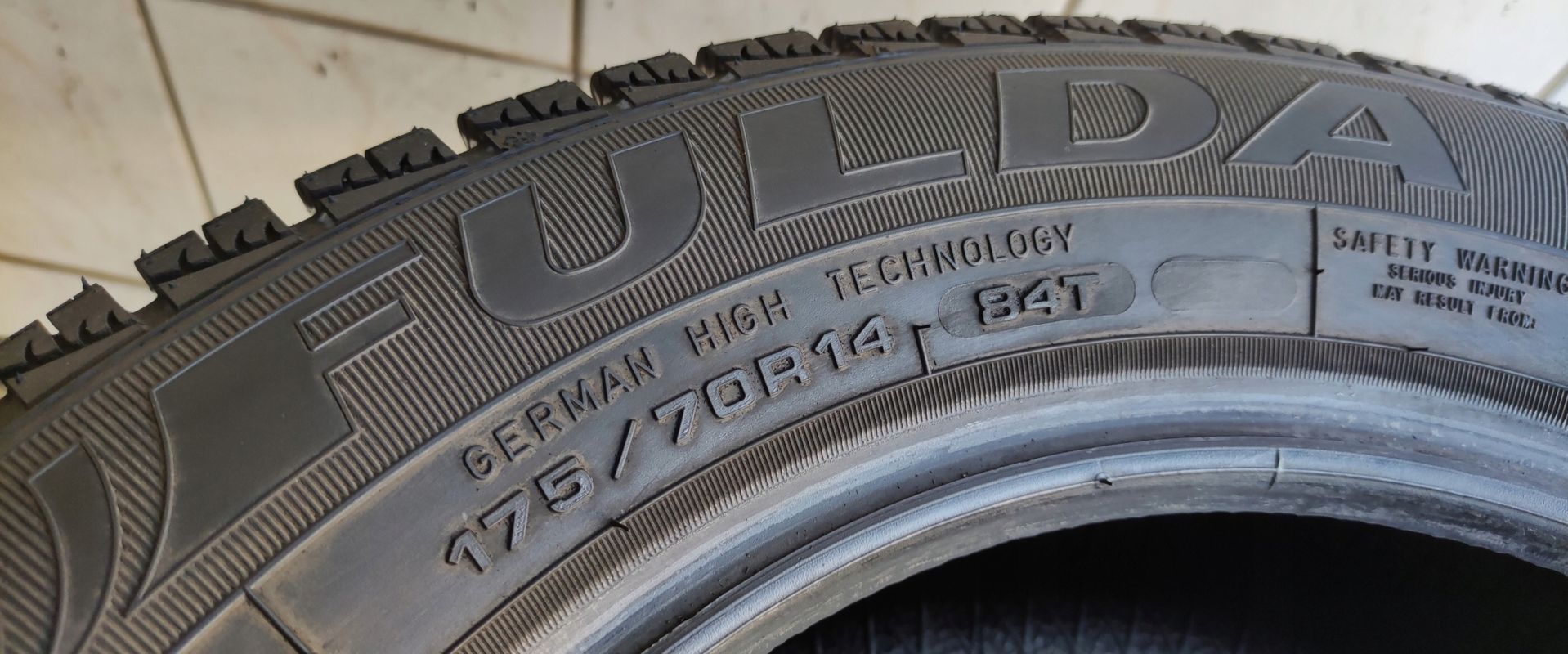 4x 175/70r14 Fulda Kristall Montero 3/84t 8mm 24r Jak Nowe