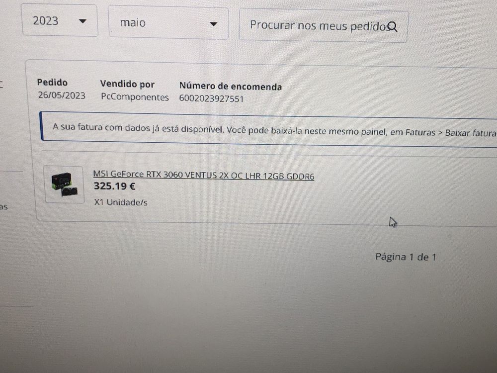 Rtx 3060 12GB MSI ventus 2x