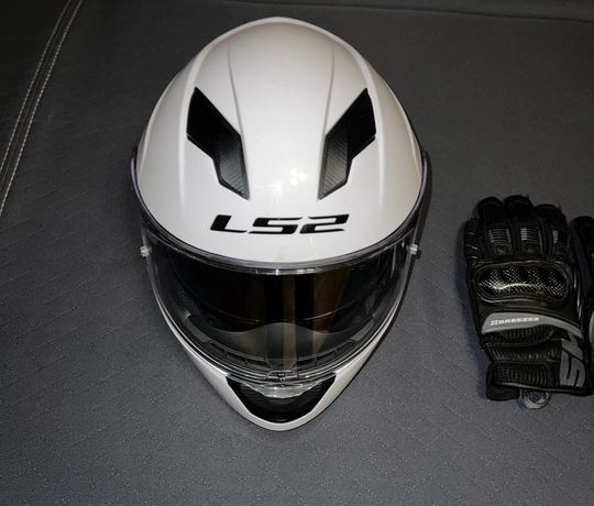 Kask motocyklowy LS2 i rękawice x breeze 2