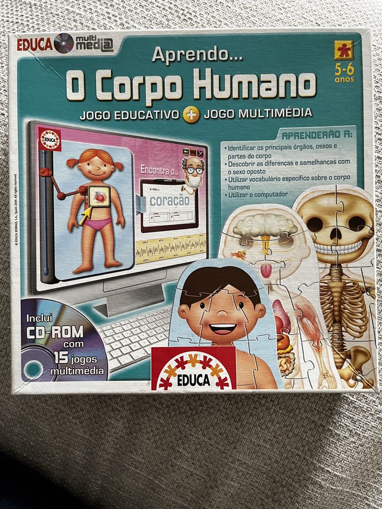 Jogo infantil Aprendo O Corpo Humano