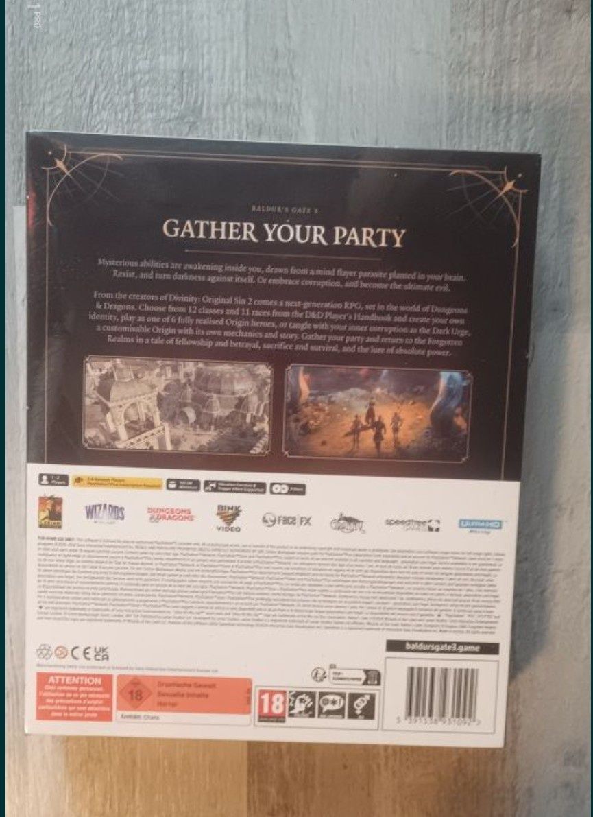 Nowa gra w folii Baldurs Gate 3 PS5 PL Deluxe Edition