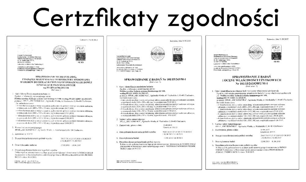 Komin systemowy ceramiczny wysokość 9m KW Fi 180/200 STANDARD