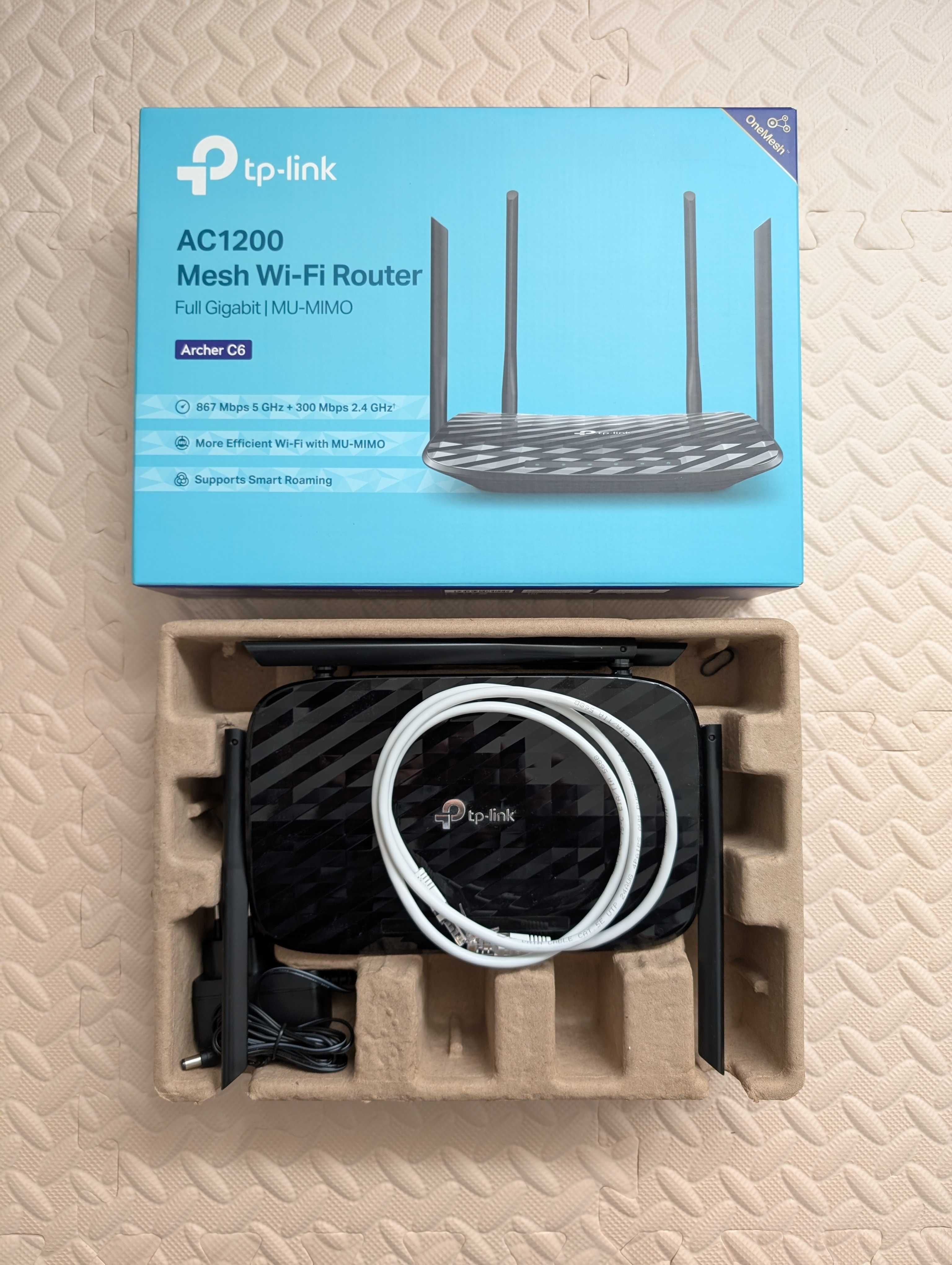 Router TP-Link Archer C6 AC1200 Dual-Band WiFi 5 Gigabit