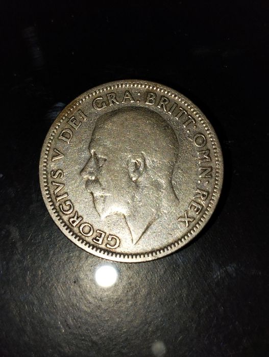 Moeda de Prata 1 Shilling 1927 Inglaterra