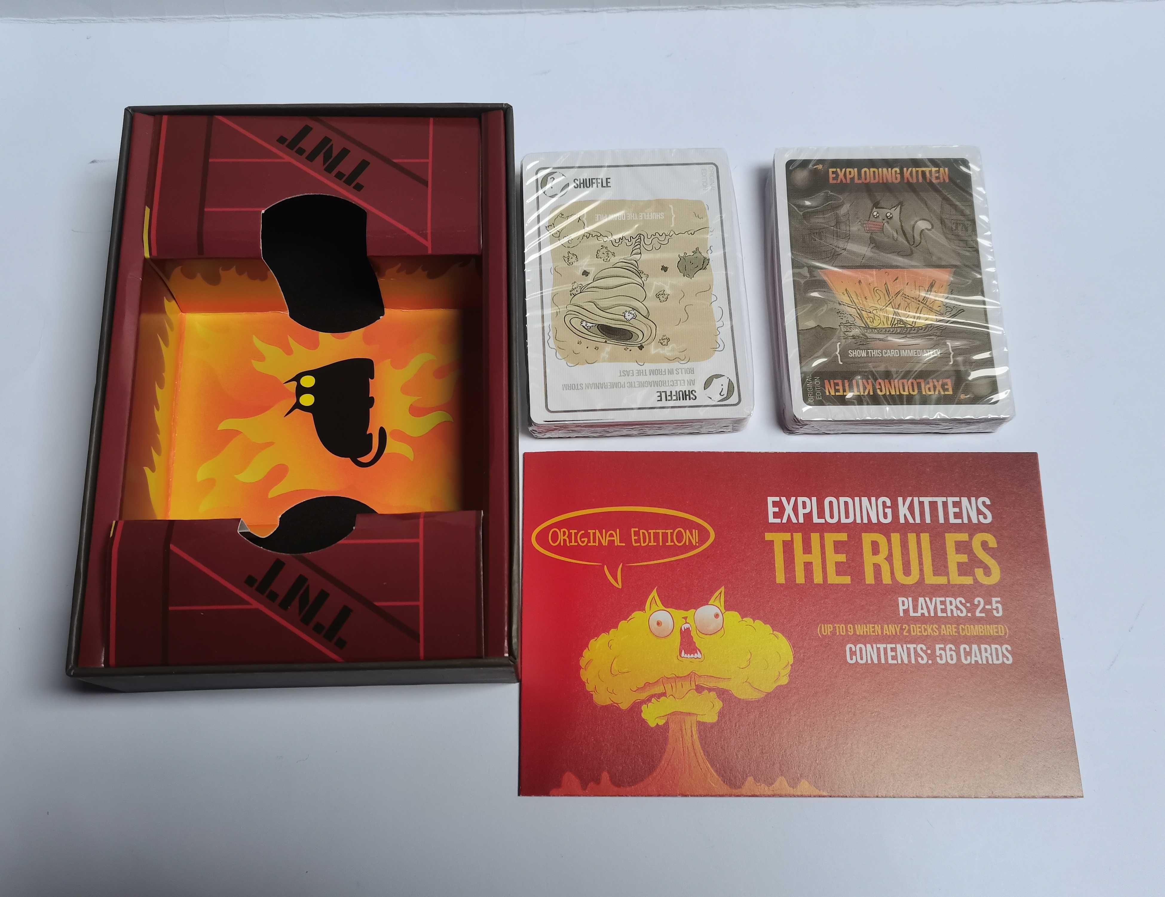 Exploding Kittens (Eksplodujące kotki) - gra planszowa, 2-5 graczy