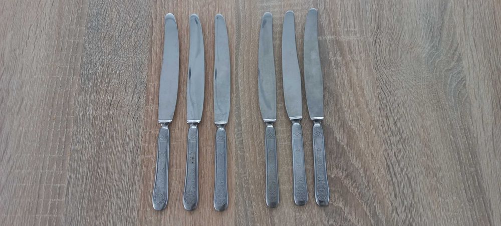 Komplet 6-ciu noży produkcji radzieckiej