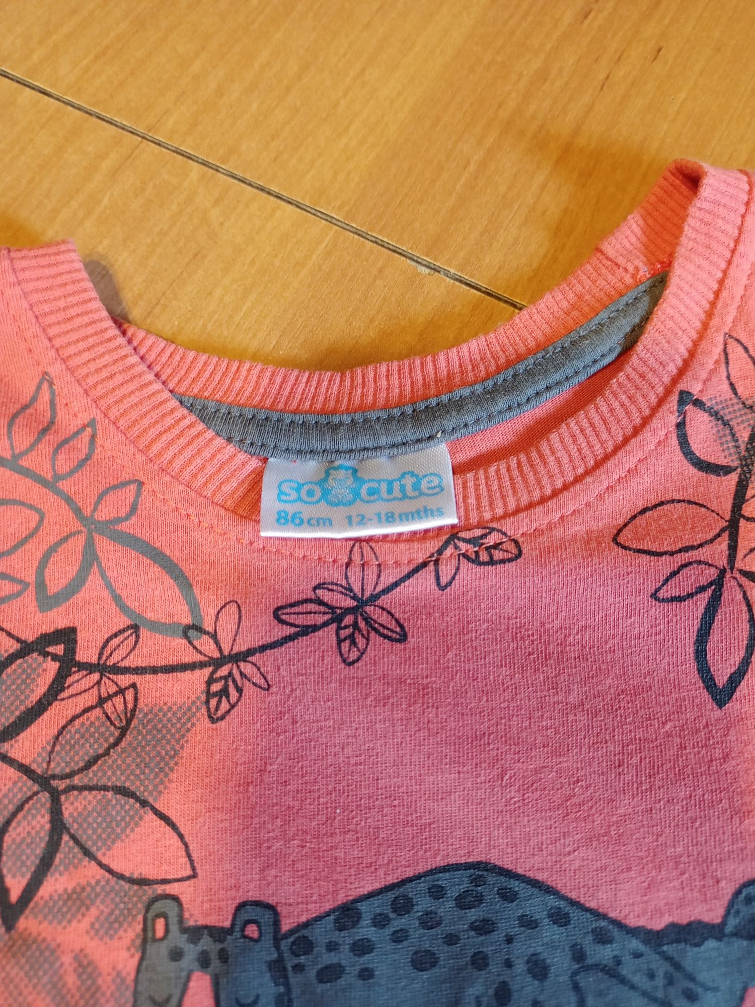 Koszulka niemowlęca bluzka dla chłopca z krótkim rękawem r 80