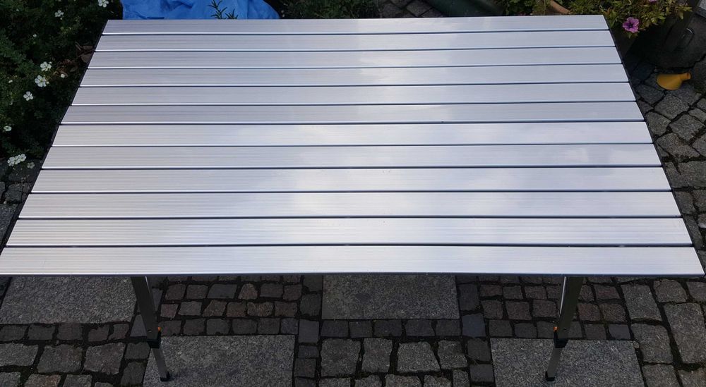 Nowy rozkładany aluminiowy stół turystyczny tania wysyłka kurierem