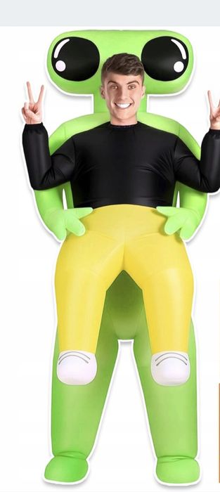 Strój karnawałowy Kosmita nadmuchiwany Okazja ! 152-164