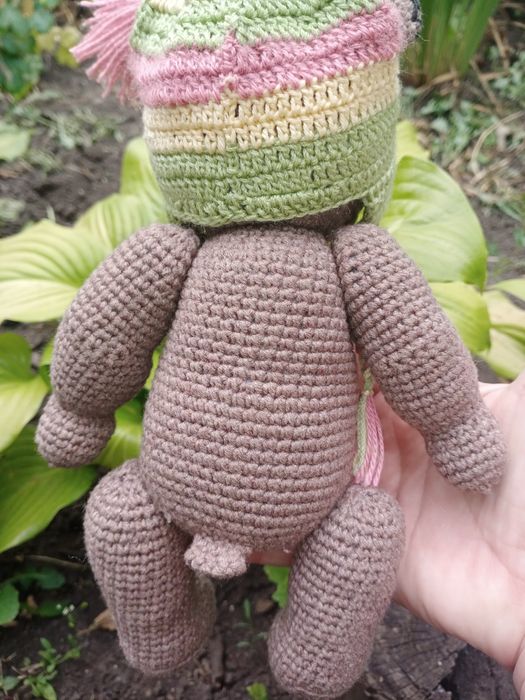 Вязаный мишка Тедди