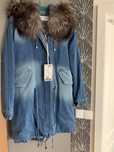 Kurtka parka nowa z metką Fan Leather futro naturalne