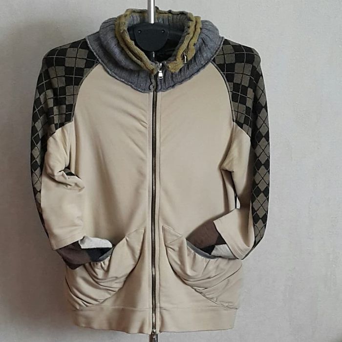 Жіноча стильна тепла кофта жакет Модная теплая кофта свитер на молнии