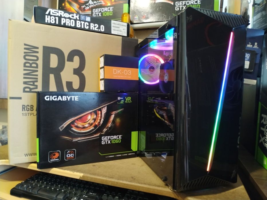 Ігровий комп'ютер Intel I5 4590 3.7GHZ, GTX 1060, 16GB, SSD 240+500GB